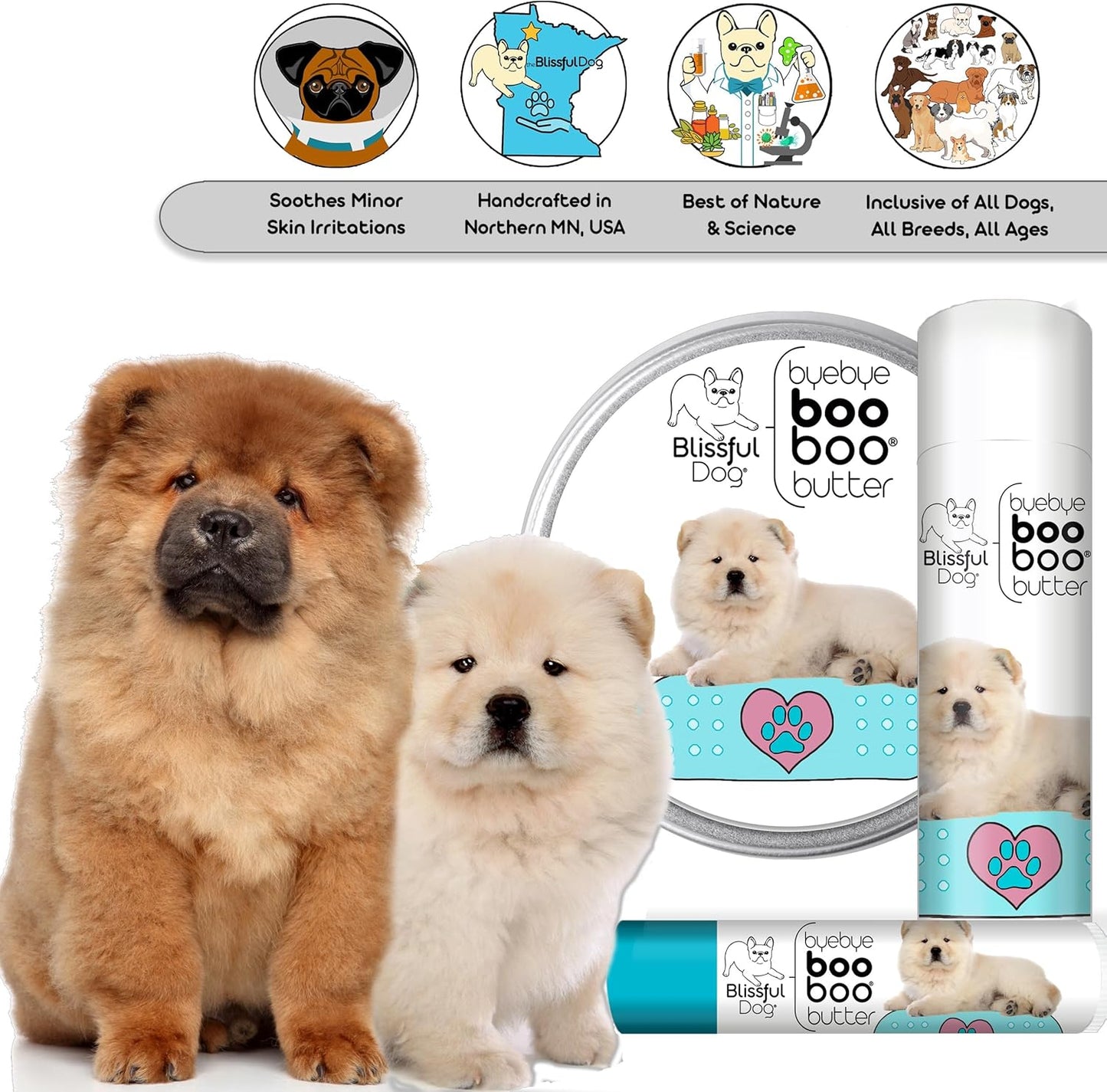 The Blissful Dog .15 oz Tube Chow Booboo Butter