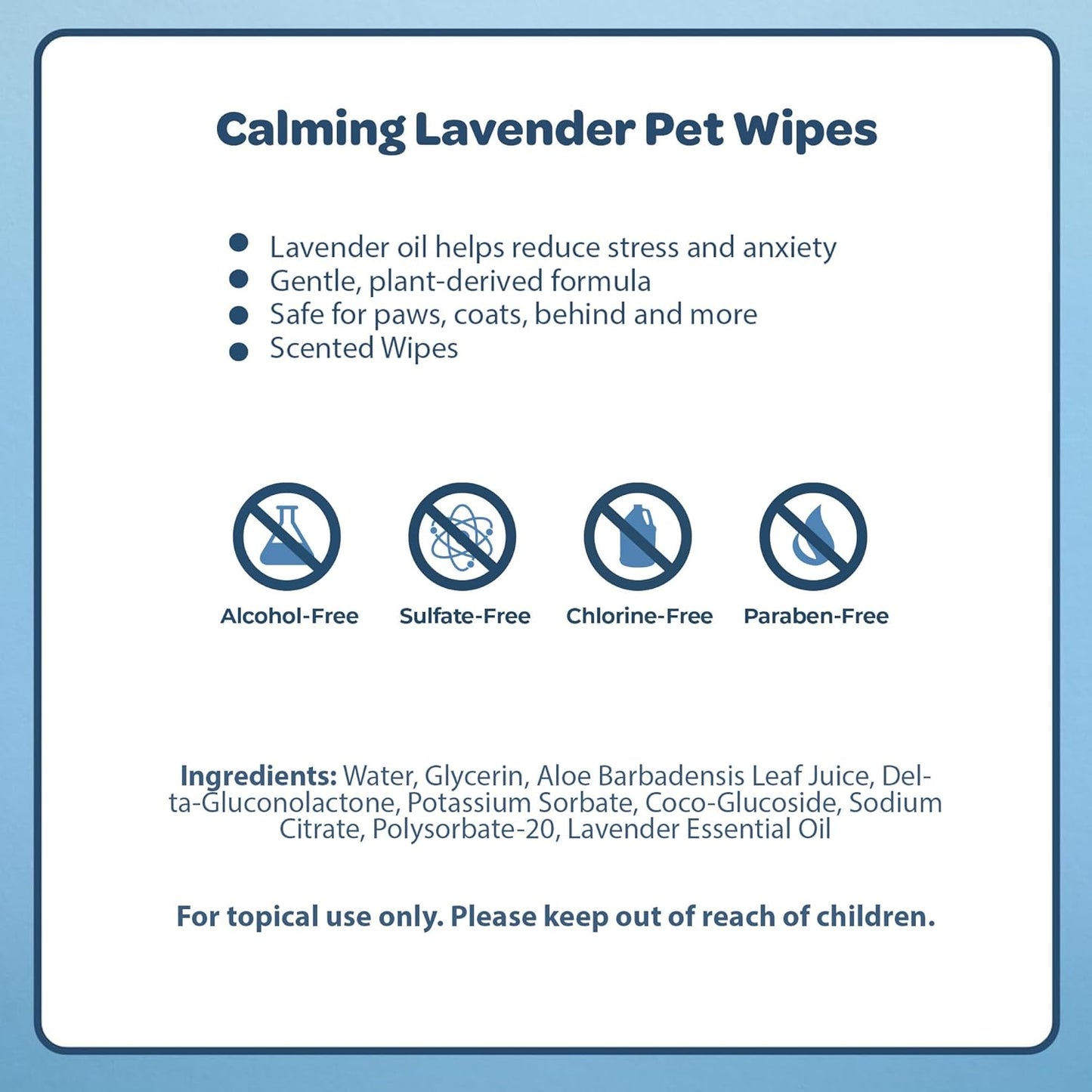 Best Pet Supplies Pet Wipes for Dogs - Dog Wipes Cleaning Deodorizing, for Coats, Ears, Paws - Calming Lavender, Aloe Vera, 100 Count