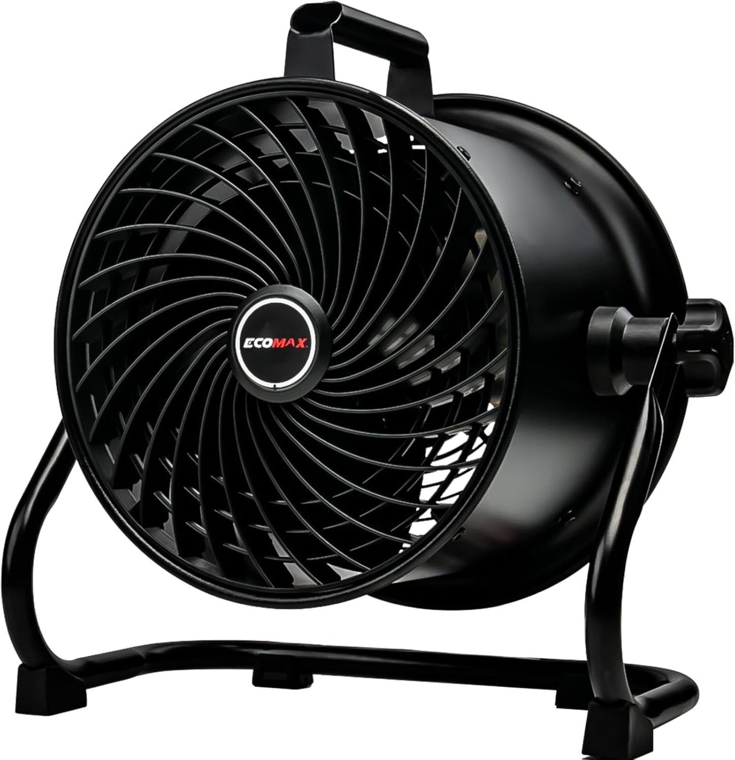 10-Inch High-Velocity Drum Air Circulator Fan, Heavy-Duty Shop Fan with 3-Speed & 360° Tilting Floor Fan for Warehouse, Industrial, Workshop