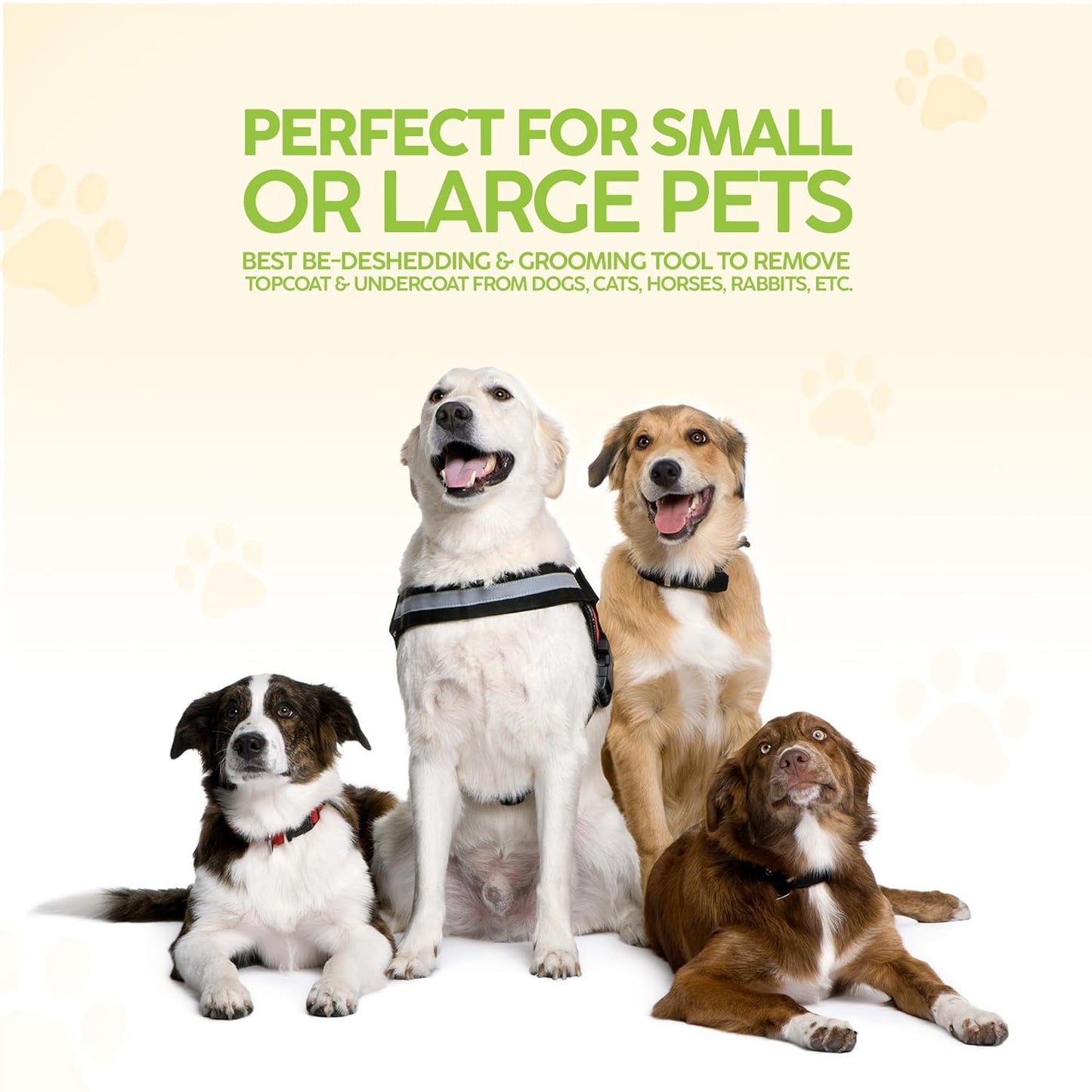 King Kanine Pet Grooming Brush, Self Cleaning Deshedding | Multi-Use Tool for Dogs, Cats & Horses for All Life Stages | Brush Pet for Grooming and Loose Hair | Perfect for Medium & Large Coats