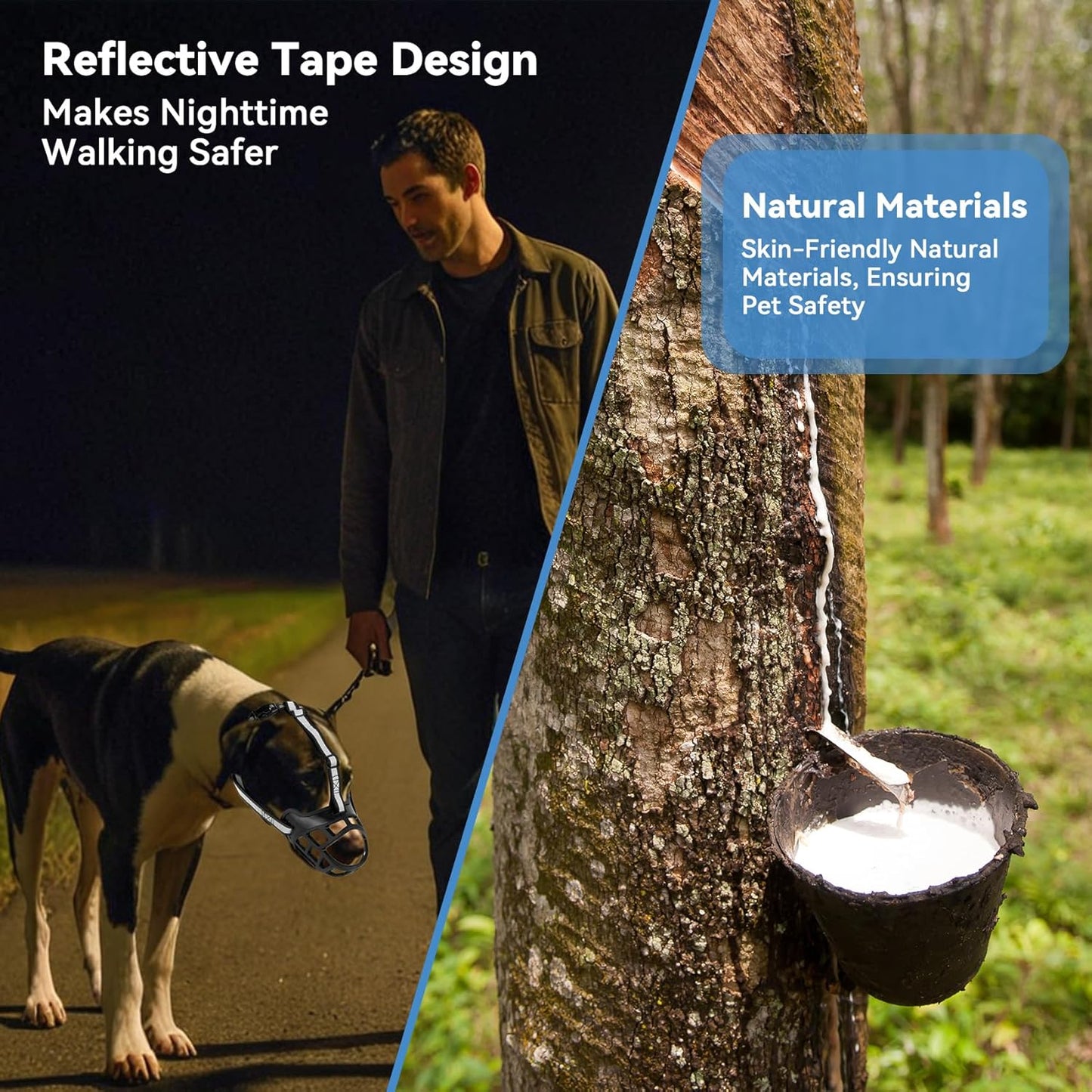 Dog Muzzle for Large Dogs, Breathable Basket Muzzles for Small, Medium and X-Large Aggressive Dog, Allows Panting Drinking, Suitable for Grooming Trimming Training (1, Blacks)